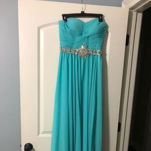 Floor length prom dress